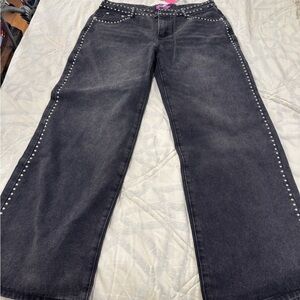 Edikted Black Studded Women's Jeans
